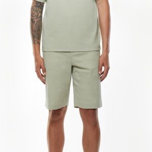 Oak + Fort Cotton Shorts Dessert Sage